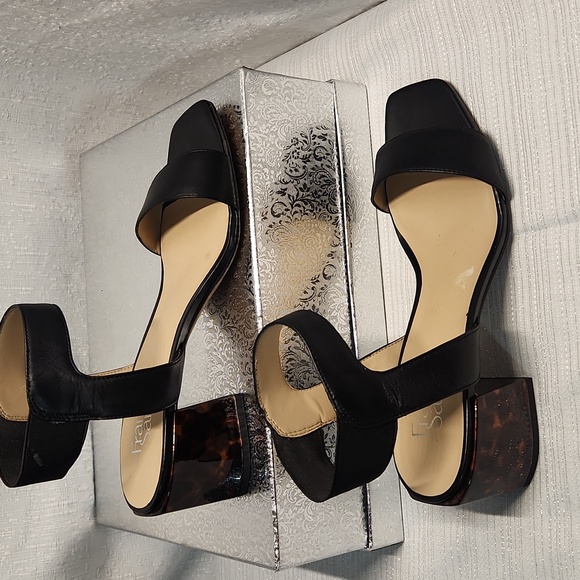 Gianvito Rossi Shoes - FRANCO SARTO SIZE 8 1/2 Black Women's Sandals